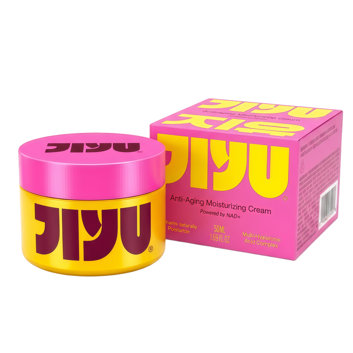 JiYu NAD+ Hydrating Face Moisturizer – Korean Anti-Aging Cream for Radiant, Firm & Smooth Skin – Deeply Hydrating & Brightening Daily Moisturizer Cream for Face and Body, All Skin Types – 50 ml