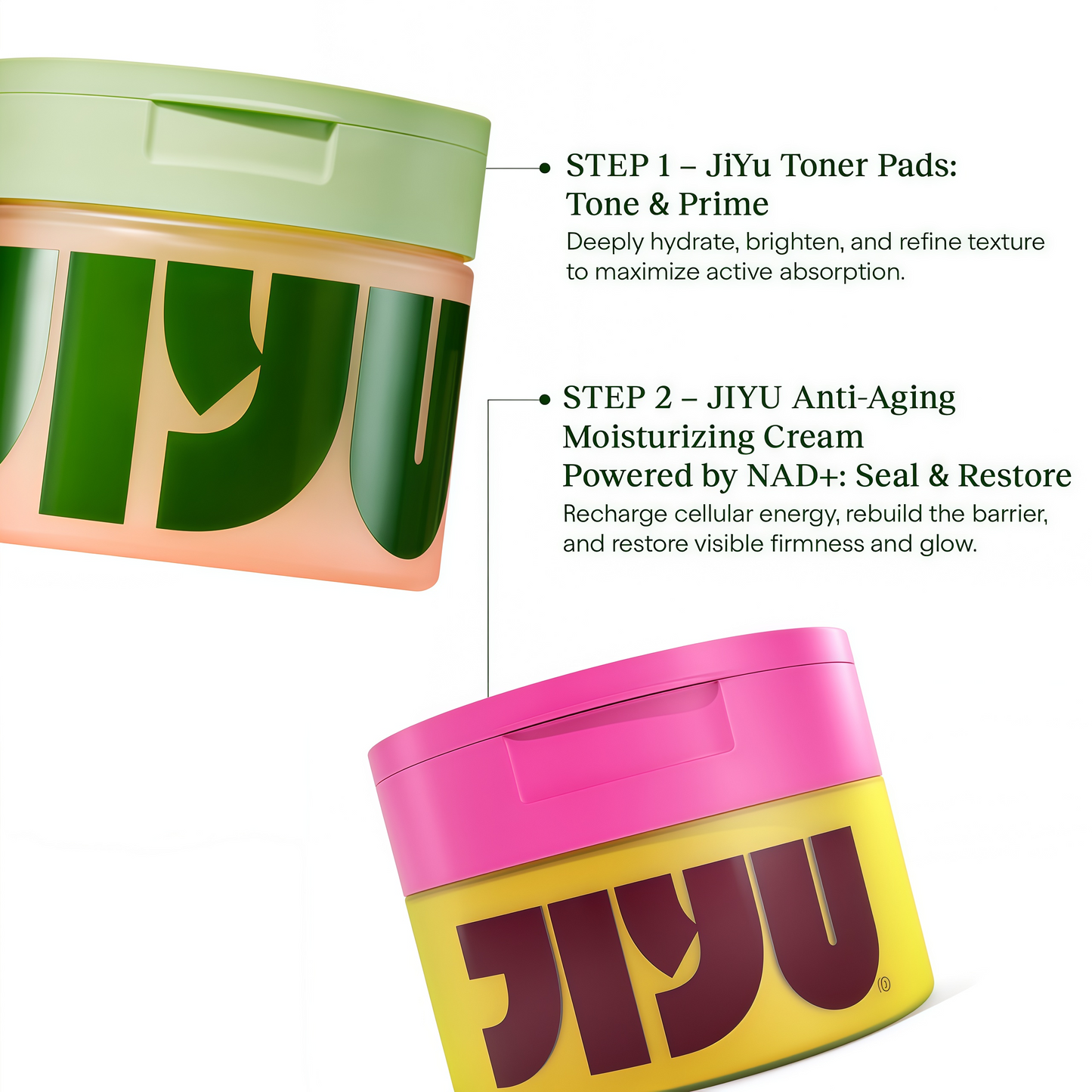 Renewal Toner Pads + NAD+ Moisturizing Cream Bundle